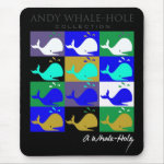 Andy Whale-Hole™_12 panel inverted color mousepad mousepad