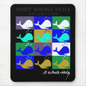 Andy Whale-Hole™_12 panel inverted color mousepad by Artful_Animalz Andy Whale-Hole™_12 panel inverted color mousepad