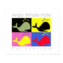 Andy Whale-Hole™_4 panel poster/print by Artful_Animalz Andy Whale-Hole™_4 panel poster/print