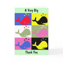 Andy Whale-Hole™_"A Very Big Thank You" Greeting cards