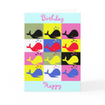 Andy Whale-Hole™_"Birthday Happy" Greeting cards