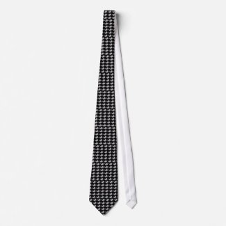 Andy Whale-Hole™_grey on black fashion tie
