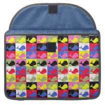 Andy Whale-Hole™ pattern_Lots o' little whales macbook sleeves