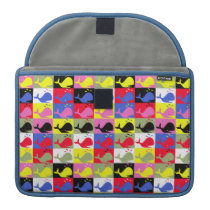 Andy Whale-Hole™ pattern_Lots o' little whales macbook sleeves