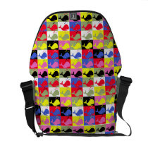 Andy Whale-Hole™ pattern_Lots o' little whales Commuter Bag