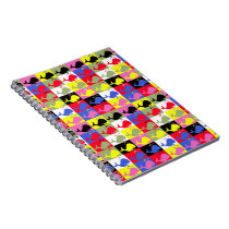 Andy Whale-Hole™ pattern_Lots o' little whales notebooks