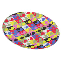 Andy Whale-Hole™ pattern_Lots o' little whales plates