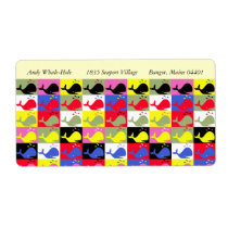 Andy Whale-Hole™ pattern_return address shipping labels