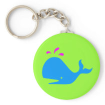 Andy Whale Singletons_aqua,magenta on green keychains