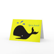 Andy Whale Singletons_black,blue on yellow cards