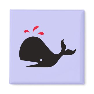 Andy Whale Singletons_black,red on lavender magnet