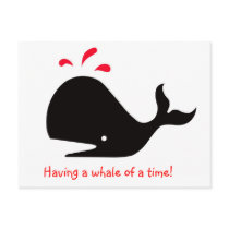 Andy Whale Singletons_black,red on white postcards