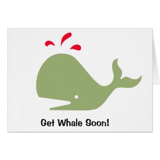 Andy Whale Singletons_green,red on white card