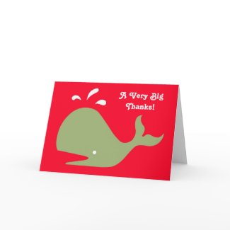Andy Whale Singletons_green,white on red card