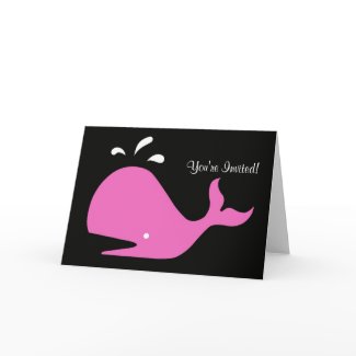 Andy Whale Singletons_pink,white on black card
