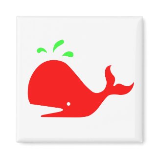 Andy Whale Singletons_red,green on white magnet