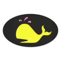 Andy Whale Singletons_yellow,pink on black stickers