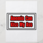 Anemia Can Kiss My Ass Personalized Flyer