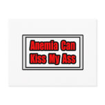 Anemia Can Kiss My Ass Post Cards
