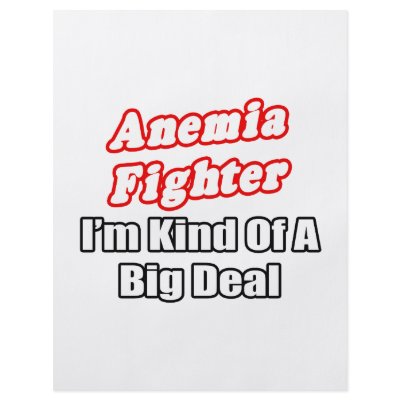 Anemia Fighter...Big Deal Full Color Flyer by Anemia_Shirts