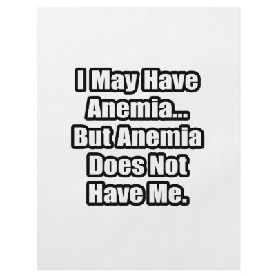 Anemia Fighting Quote Full Color Flyer by Anemia_Shirts