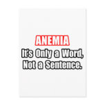 Anemia...Not a Sentence Postcards