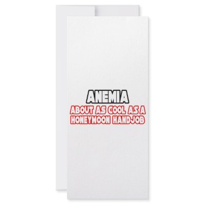 Anemia...Not Cool Rack Card Design by Anemia_Shirts