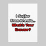 Anemia...What's Your Excuse? Postcard