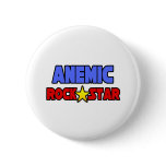 Anemic Rock Star Pinback Button