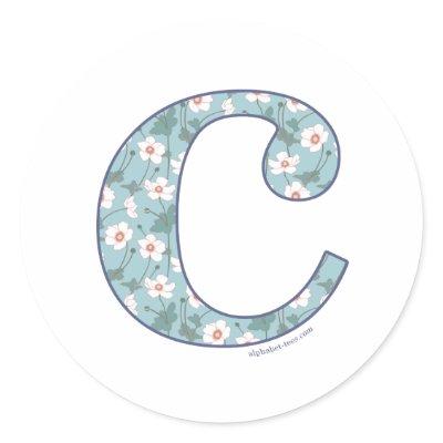 Anemone Flower C Round Stickers by Alphabet_Tees