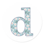 Anemone Flower D Round Sticker
