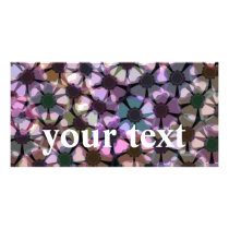 anemone flower pattern photo card
