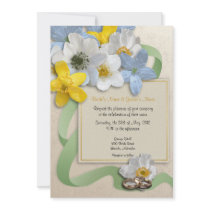 Anemone Flowers Wedding Invite - 5B