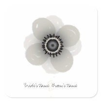 Anemone Wedding Sticker