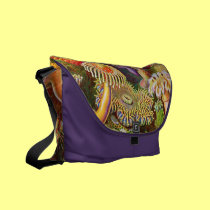 Anemone Zoological Print Messenger Bag messenger bags