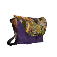 Anemone Zoological Print Messenger Bag