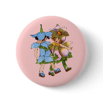 Anemones and Bluets buttons