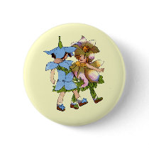 Anemones and Bluets buttons