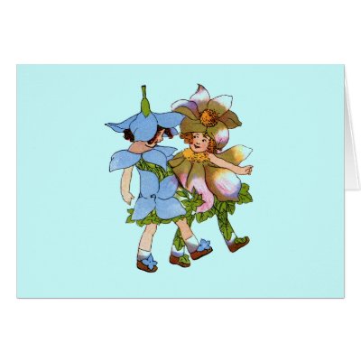 Anemones and Bluets Greeting Card by FlowerChildren