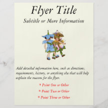 Anemones and Bluets Flyer Design