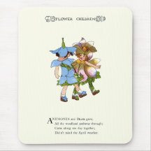 Anemones and Bluets Mouse Pads