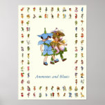Anemones and Bluets Print