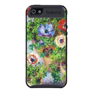 Anemones in Pot Claude Monet flower paint iPhone 5 Cases