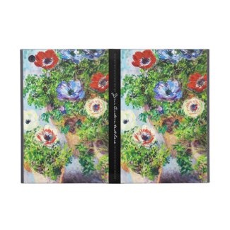 Anemones in Pot Claude Monet flower paint Cover For iPad Mini