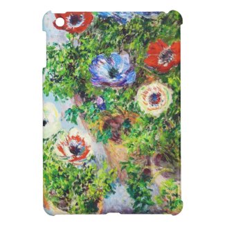 Anemones in Pot Claude Monet flower paint iPad Mini Cover