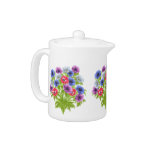 Anenome Floral Bouquet Teapot