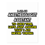 Anesthesiologist Assistant .. Never Wrong Postcards