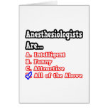 Anesthesiologist Quiz...Joke Greeting Card