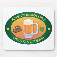 Anesthesiology Drinking Team Mouse Mat