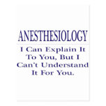 Anesthesiology .. Explain Not Understand Postcard